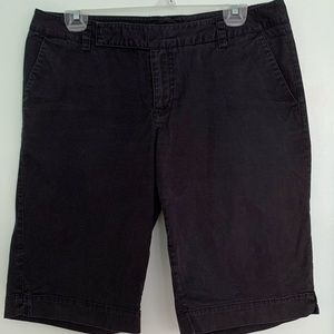 Faded Black Bermuda Shorts